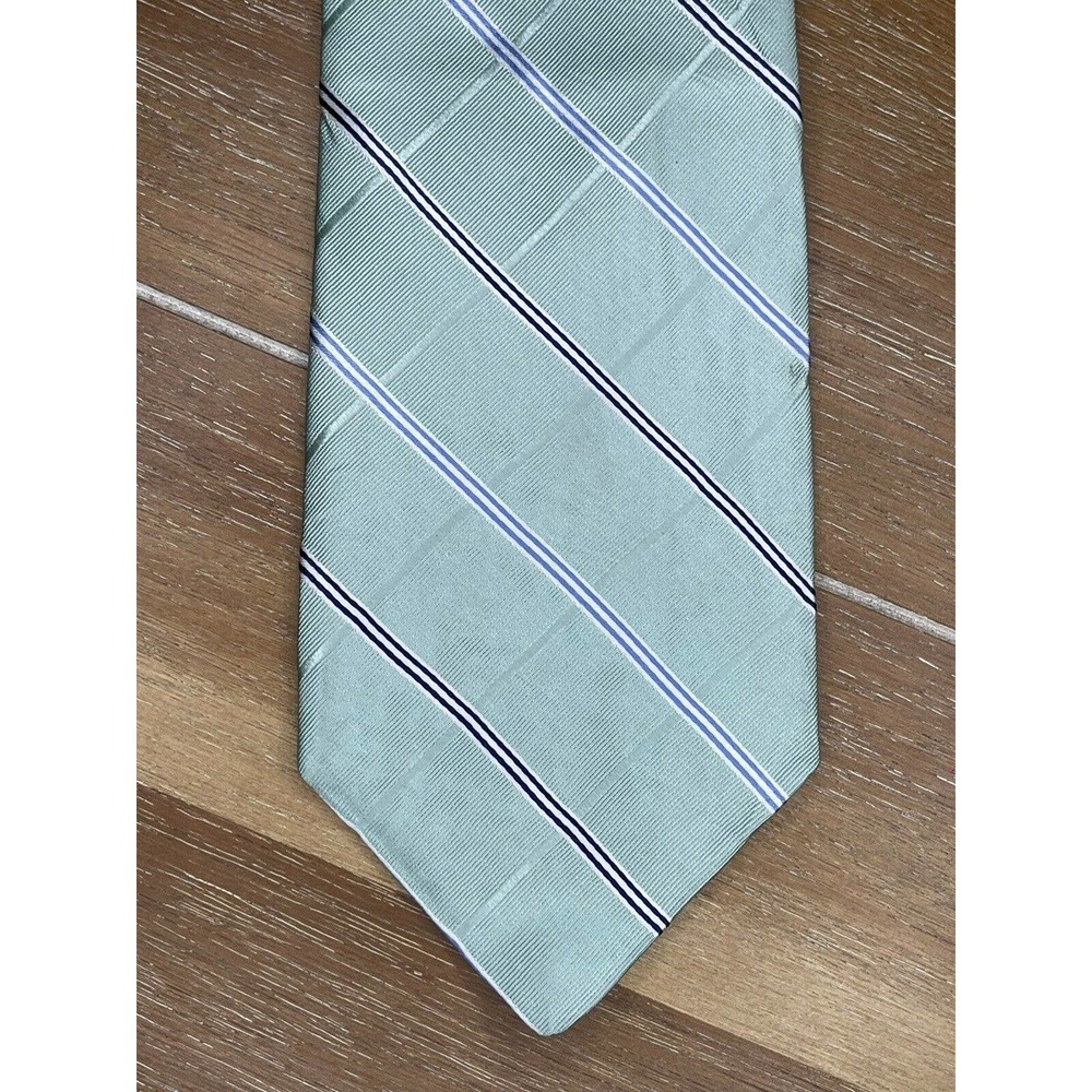 Nautica Men's Neck Tie Blue Green Plaid Designer